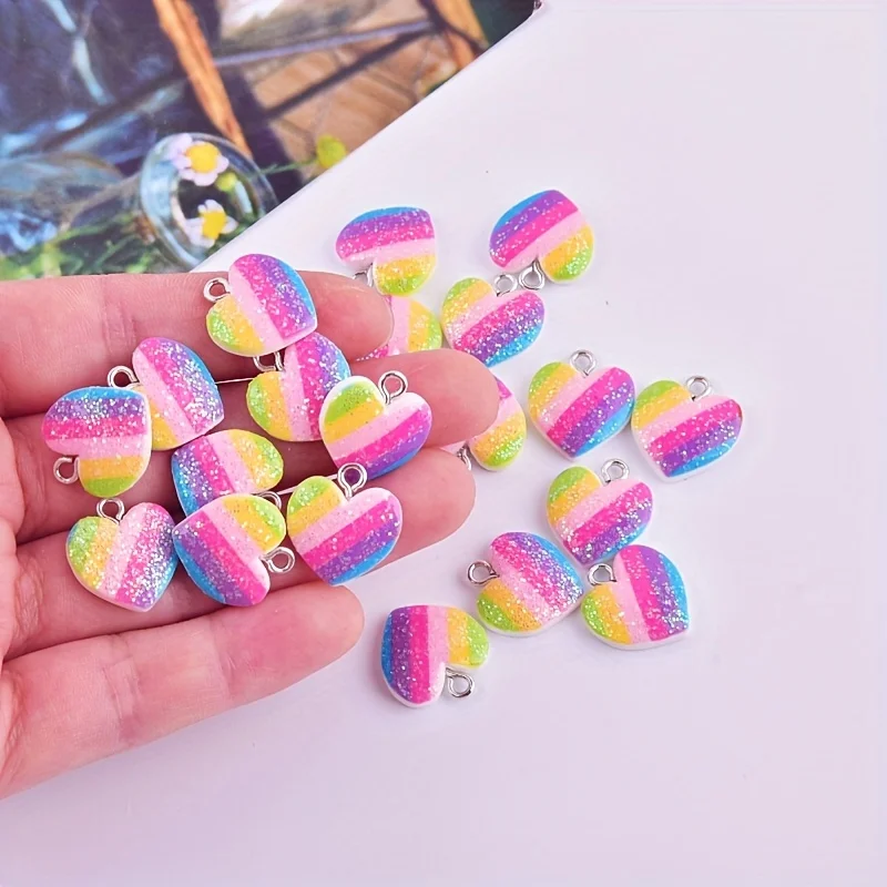 Resin Art Accessories - 10 szt. Kolorowe zawieszki z żywicy