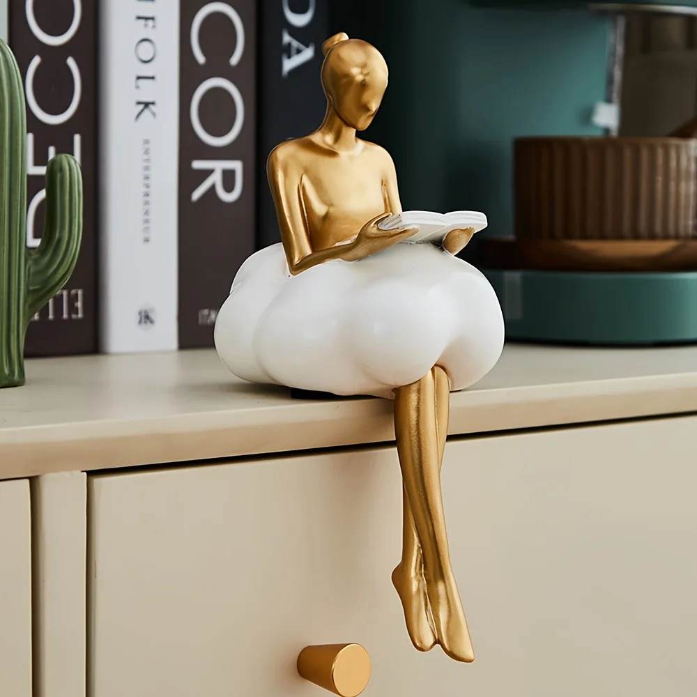 Resin Art Aesthetic - Chmura dziewczyna rzeźba abstrakcyjna figura figura