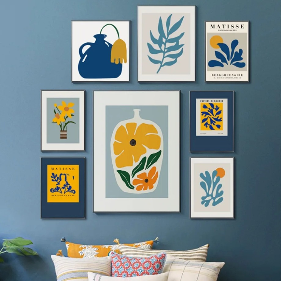 Resin Art With Flowers - Henri Matisse Picasso Plakaty Grafiki Kwiatowy