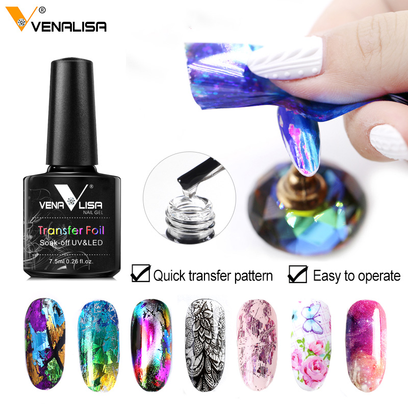 Resin Art Varnish - Venalisa 7.5ml Transfer Foil Gel Nail