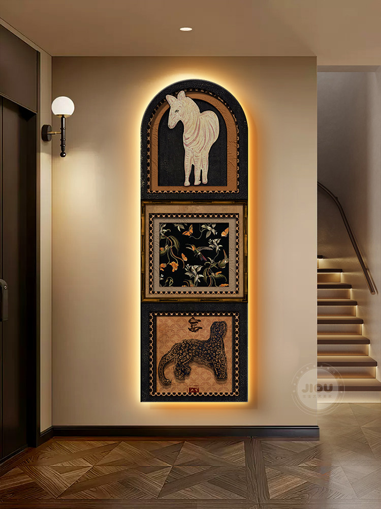 Resin Art On Wood - Medal Art Deco, dekoracyjny obraz do