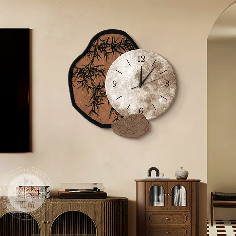 Resin Art On Wood - Zegar do salonu w stylu średniowiecznym