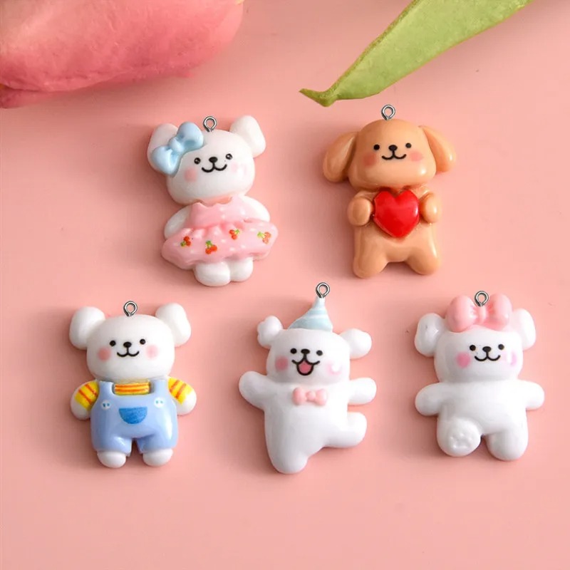 Resin Art Accessories - 10 szt. Kreskówkowe zawieszki z żywicy
