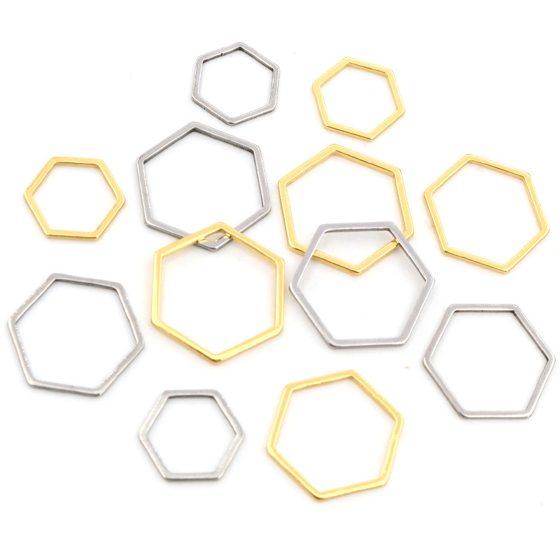 Bezels Pendant Resin - 20 sztuk 3 rozmiar wielokąta urok