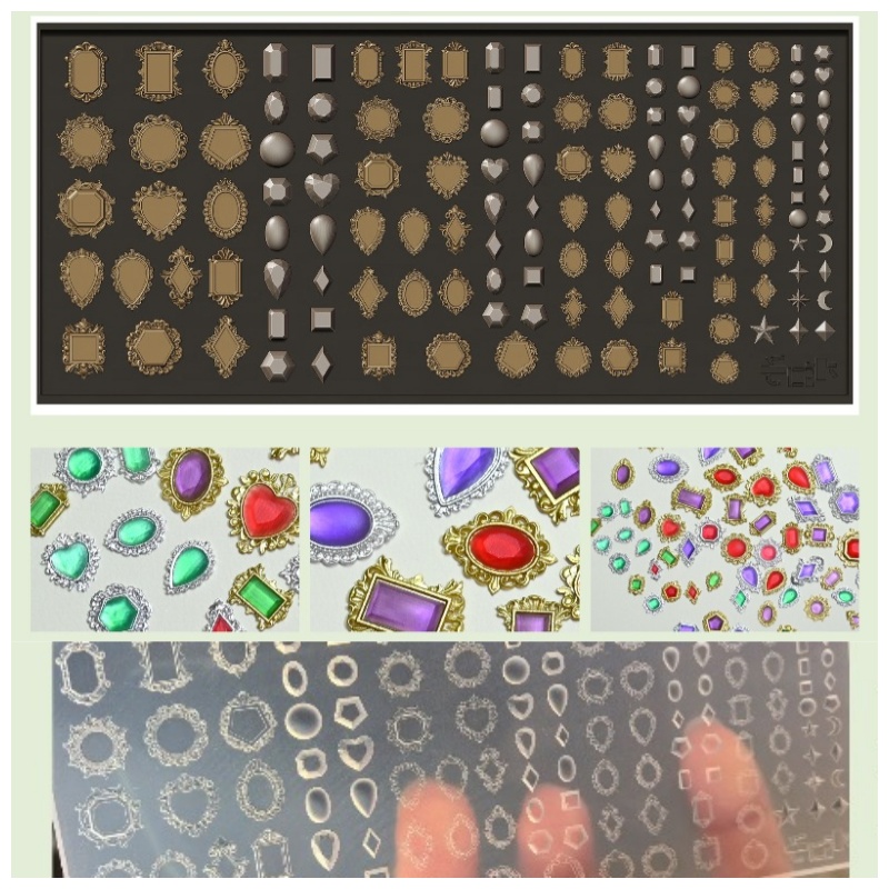 Bezels Pendant Resin - Forma silikonowa na wisiorki z kamieni