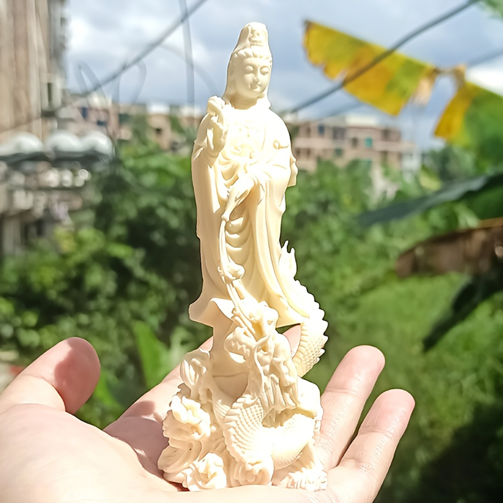 Resin Art Aesthetic - Statua Buddy Guanyin z żywicy, ozdoba