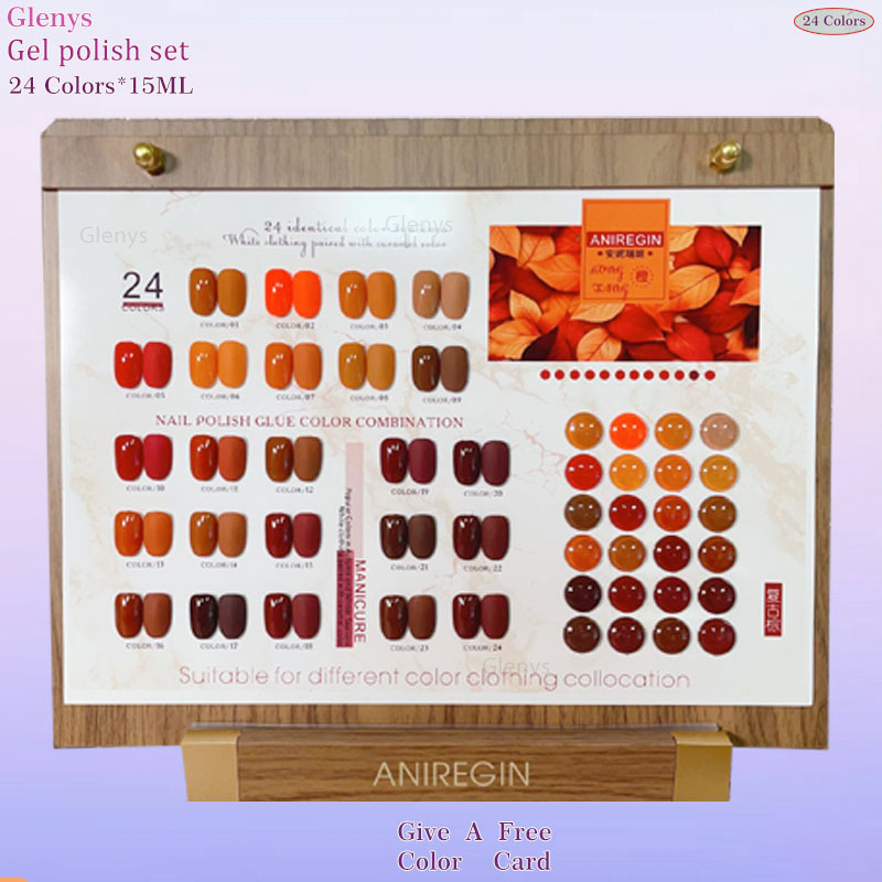 Resin Art Varnish - Vintage Brown 24-kolorowy lakier do paznokci