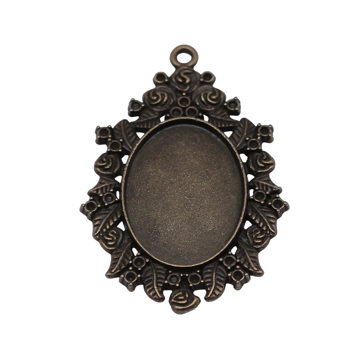 Bezels Pendant Resin - Baza do zawieszek w kształcie sowy