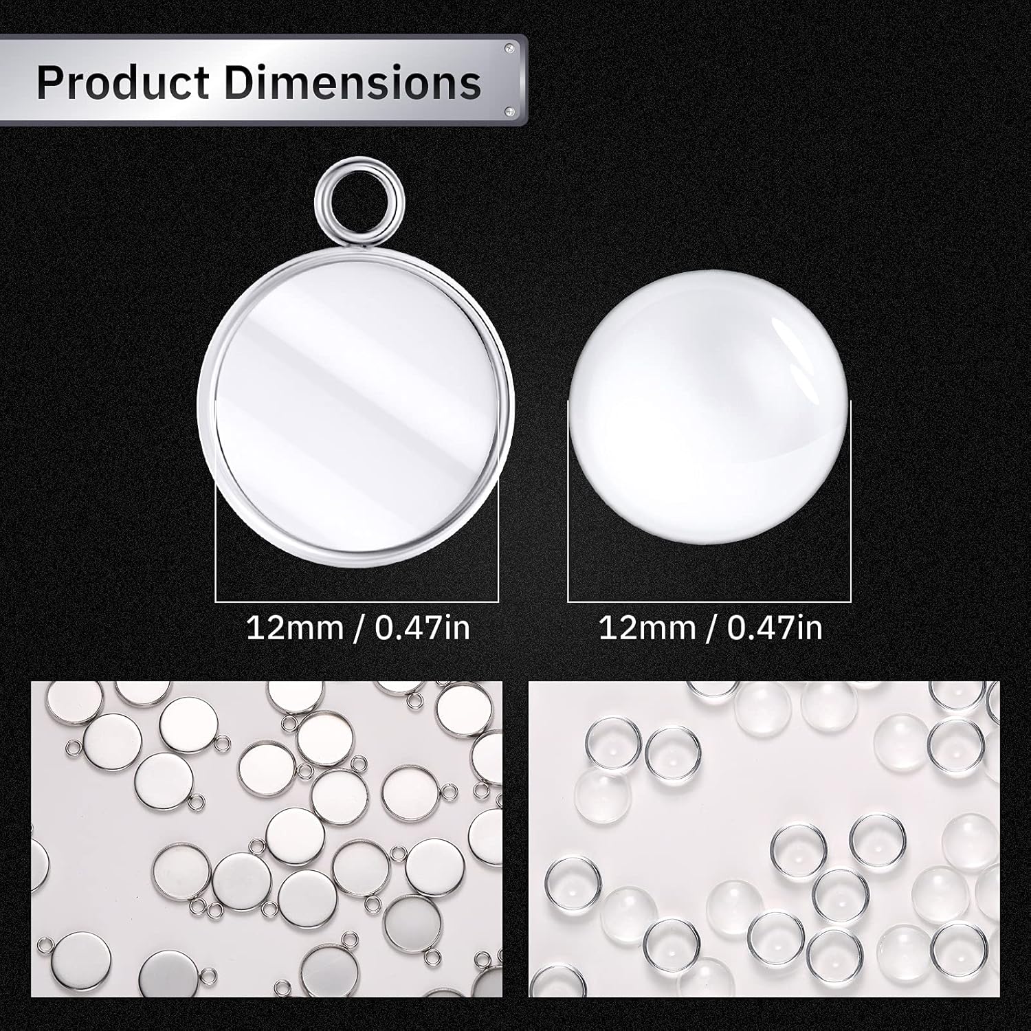 20 sztuk okrągłych bazy z nier – Bezels Pendant Resin recenzja i cena
