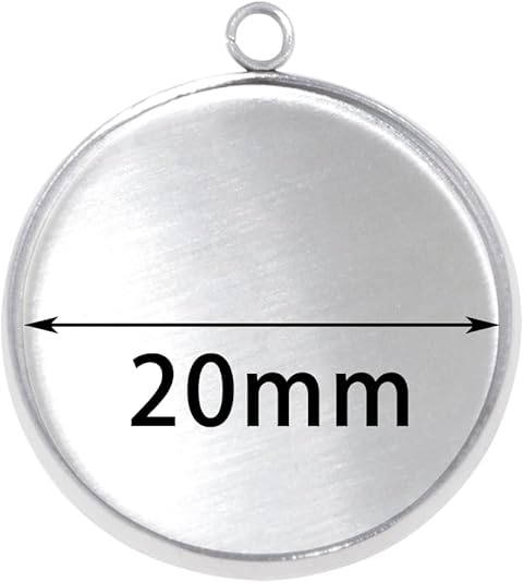20 sztuk okrągłych bazy z nier – Bezels Pendant Resin recenzja i cena