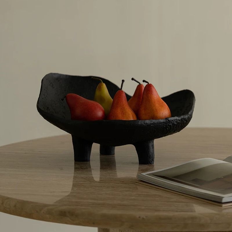 Czarna Patera na Owoce, Żywicz – Resin Art Wooden Tray recenzja i cena