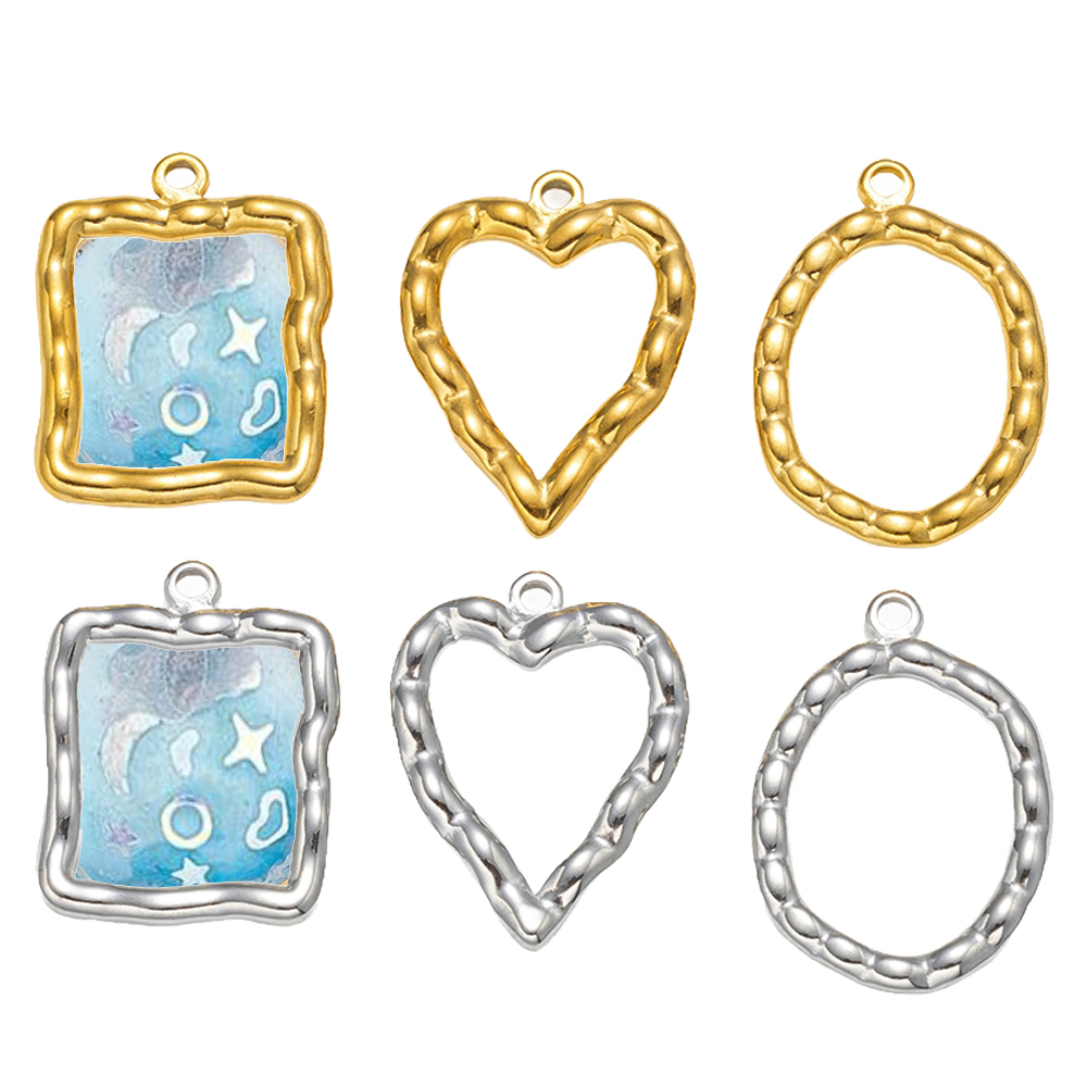 5 szt. Zawieszek ze stali nier – Bezels Pendant Resin recenzja i cena