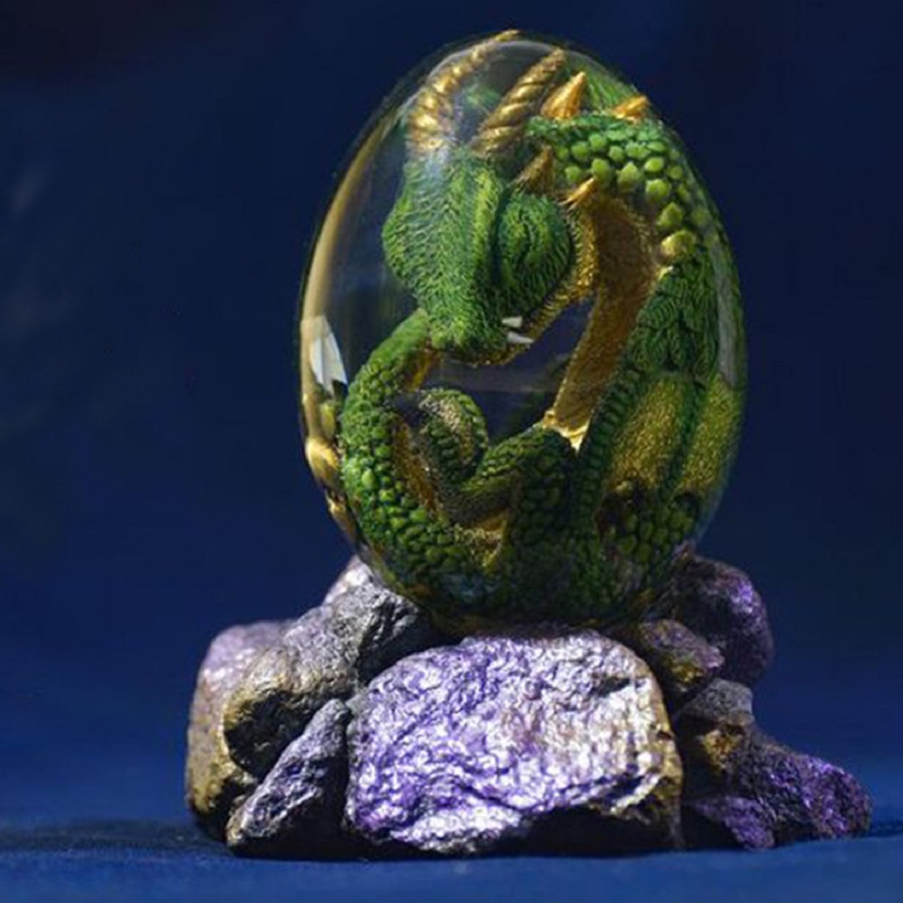 Statuetka jaja smoka z lawy z  – Resin Art Table Top recenzja i cena