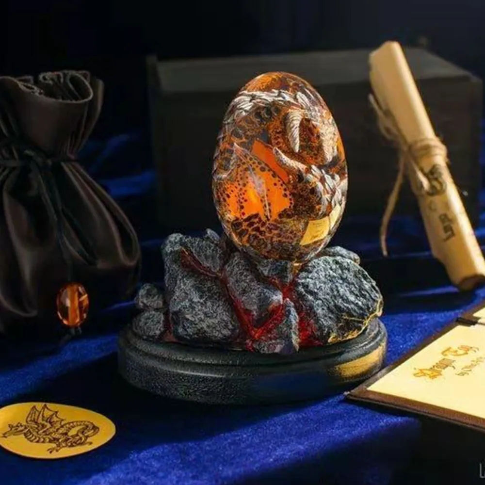 Statuetka jaja smoka z lawy z  – Resin Art Table Top recenzja i cena