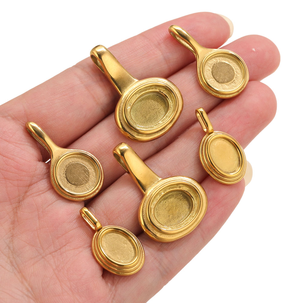 5 szt. Okrągłe/Owalne Bazy Zaw – Bezels Pendant Resin recenzja i cena
