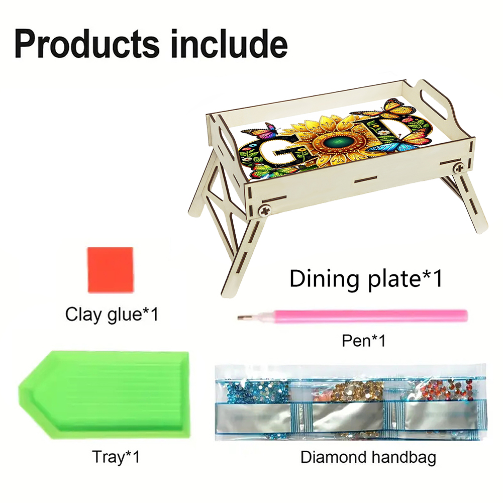 Taca do serwowania z diamentow – Resin Art Wooden Tray recenzja i cena