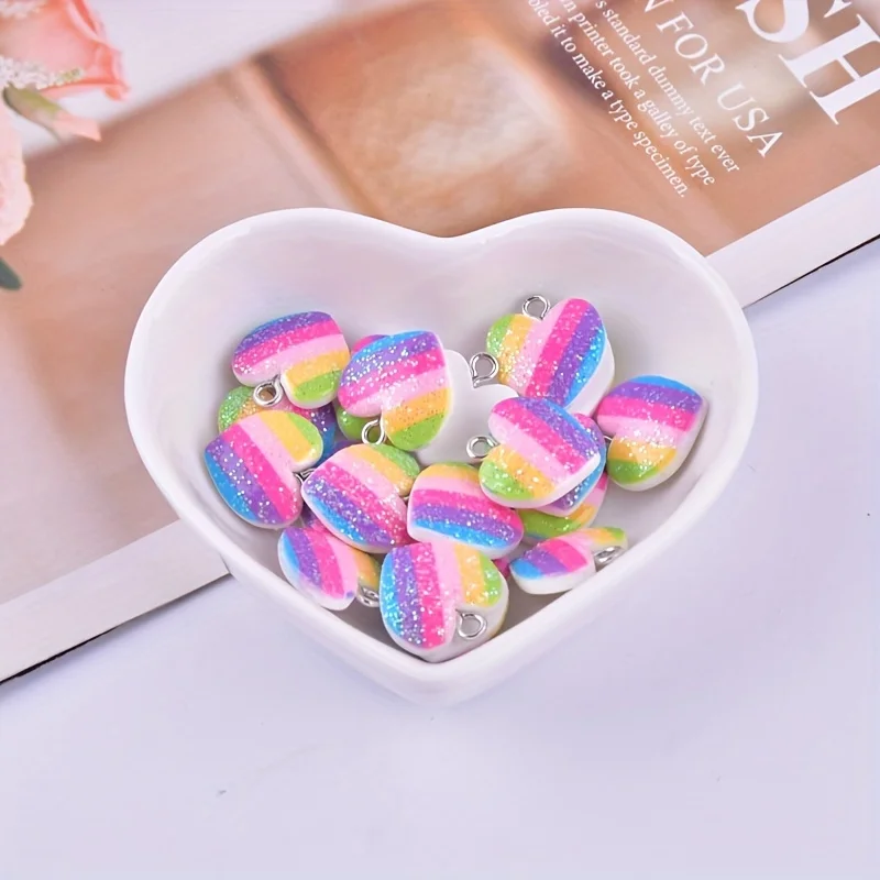 10 szt. Kolorowe zawieszki z ż – Resin Art Accessories recenzja i cena