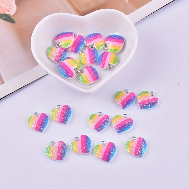 10 szt. Kolorowe zawieszki z ż – Resin Art Accessories recenzja i cena