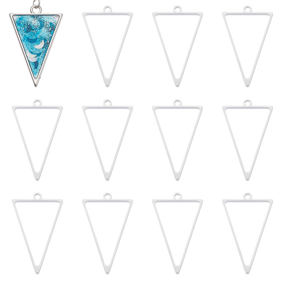 16 szt. Trójkątne zawieszki z  – Bezels Pendant Resin recenzja i cena