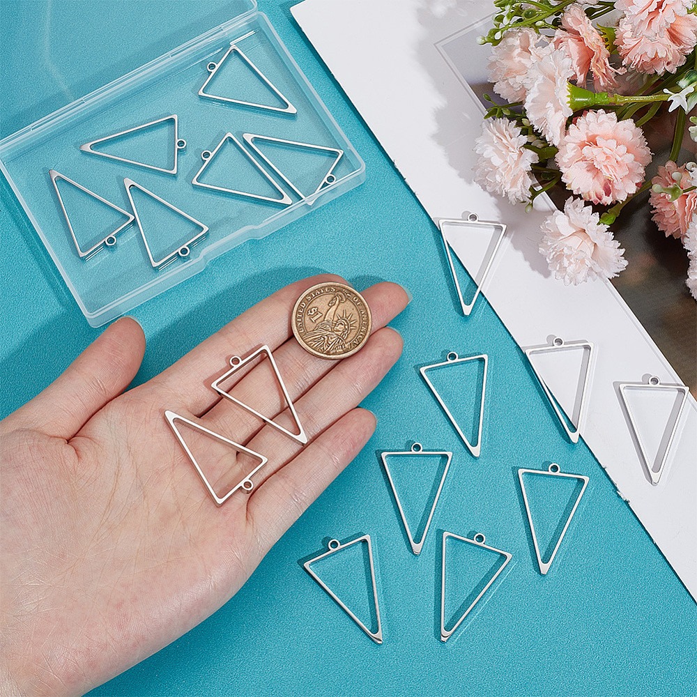 16 szt. Trójkątne zawieszki z  – Bezels Pendant Resin recenzja i cena