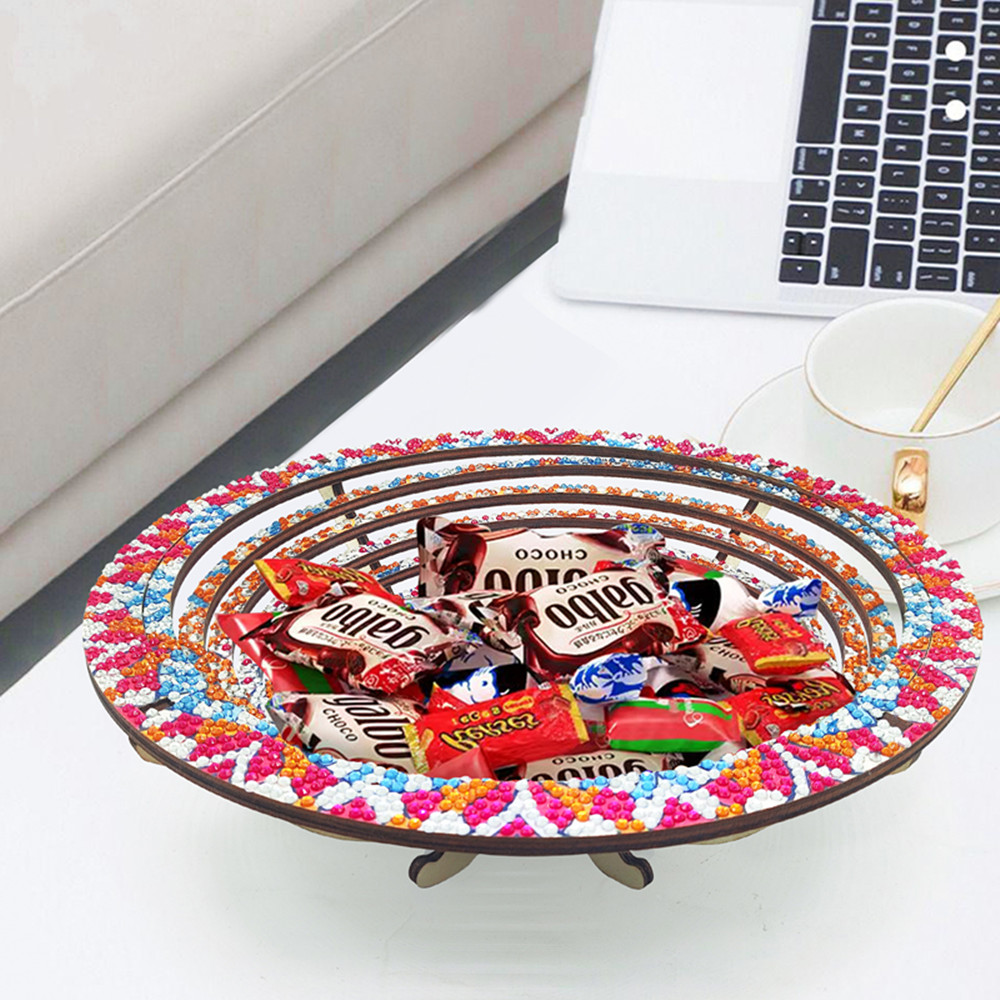 Drewniana mandala 5D Diamond P – Resin Art Wooden Tray recenzja i cena