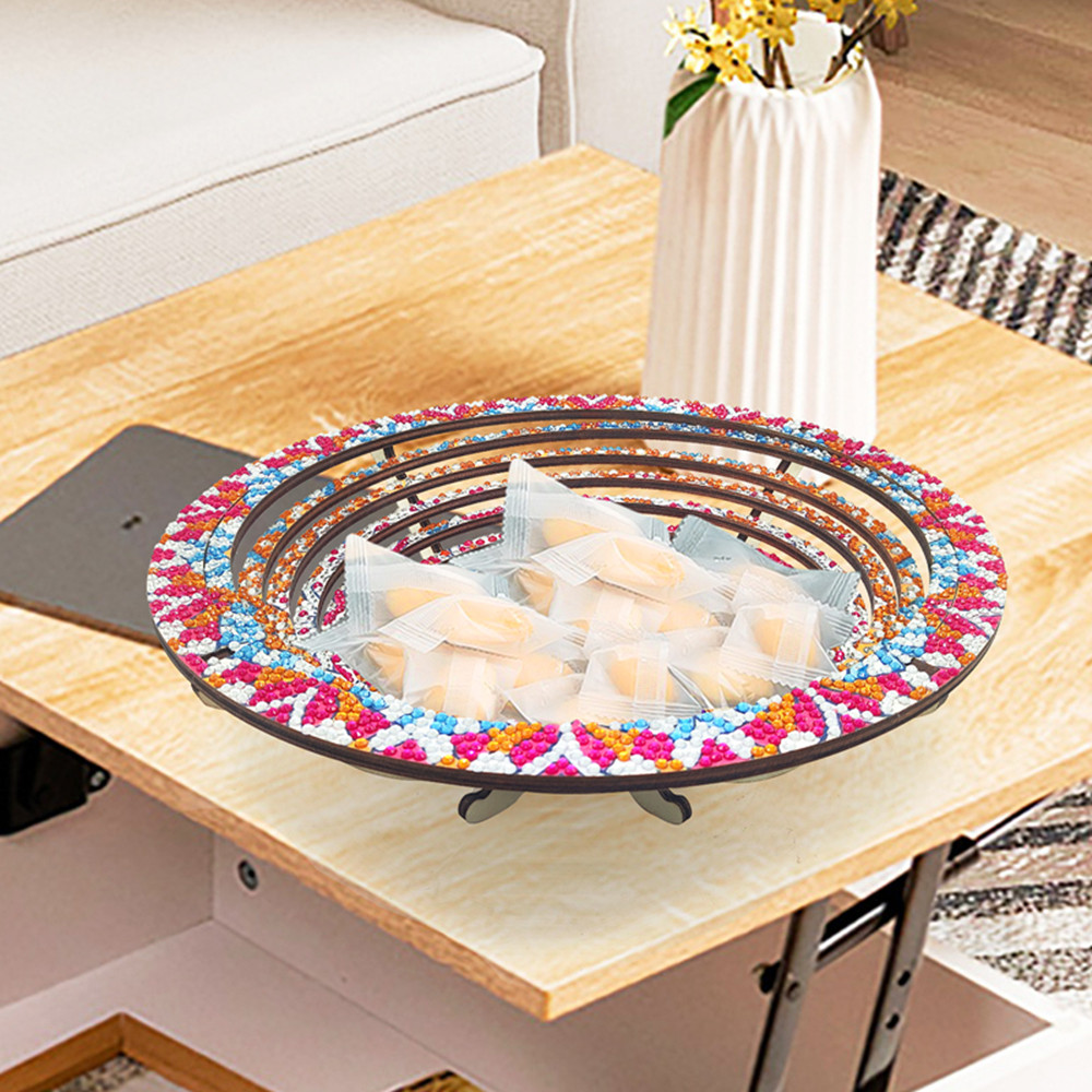 Drewniana mandala 5D Diamond P – Resin Art Wooden Tray recenzja i cena
