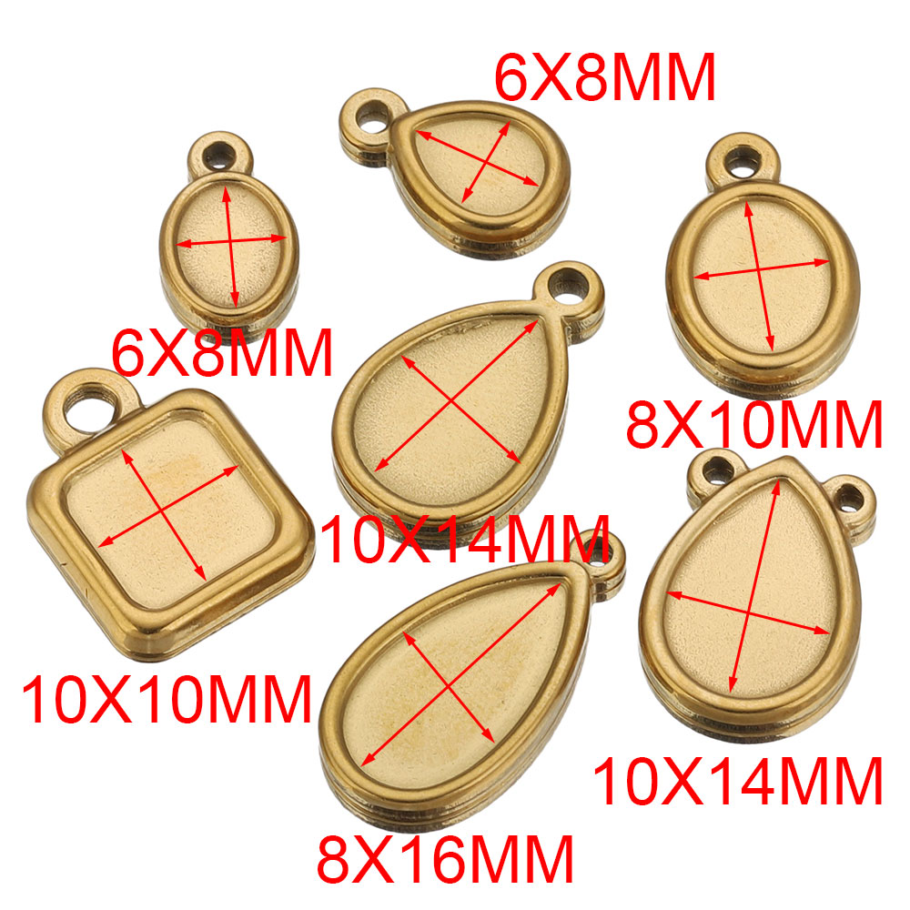 5 szt. Kwadratowe, okrągłe, ow – Bezels Pendant Resin recenzja i cena