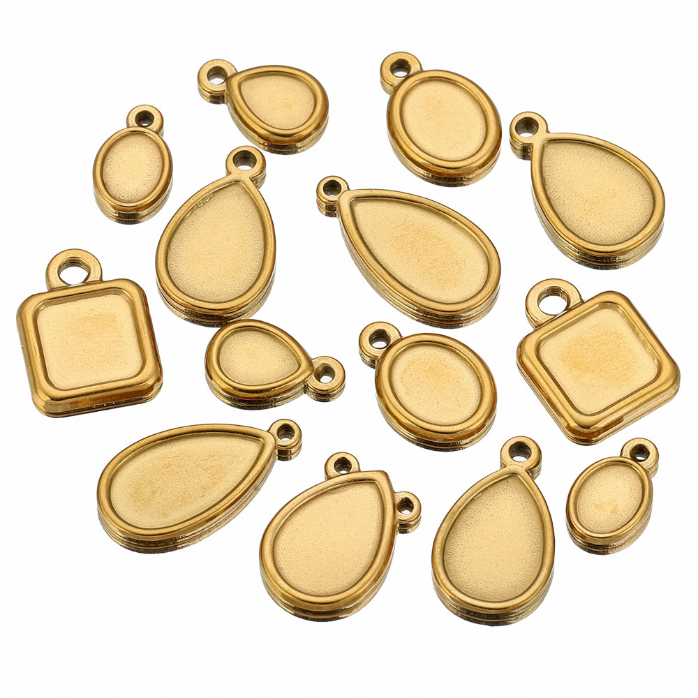 5 szt. Kwadratowe, okrągłe, ow – Bezels Pendant Resin recenzja i cena