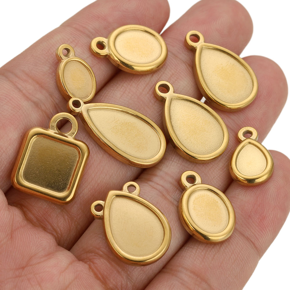 5 szt. Kwadratowe, okrągłe, ow – Bezels Pendant Resin recenzja i cena