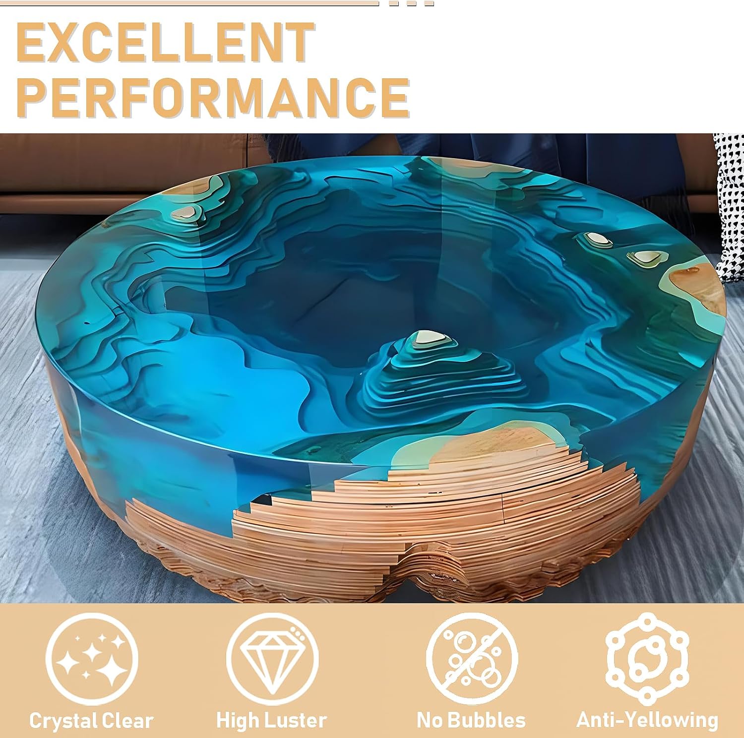 Żywica epoksydowa AB 17.6oz/33 – Resin Art Table Top recenzja i cena