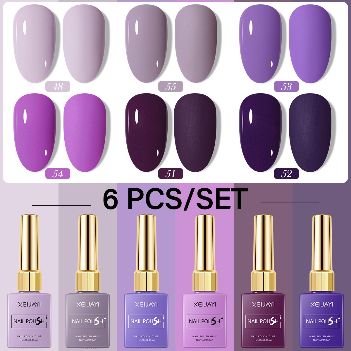 6PCS/SET 15ml Gel Nail Polish  – Resin Art Varnish recenzja i cena
