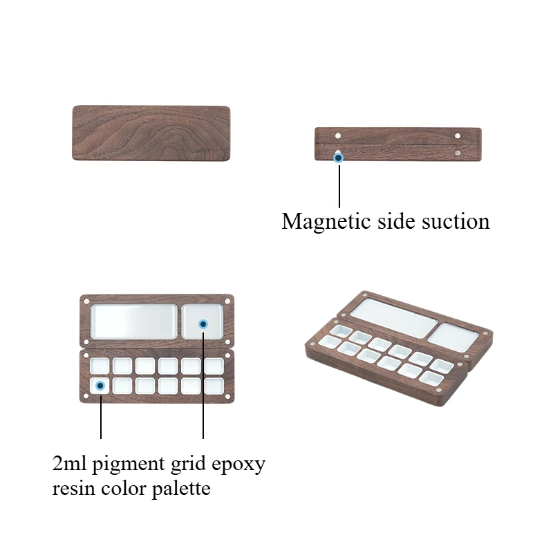 Pudełko na pigmenty akwarelowe – Resin Art Wooden Tray recenzja i cena