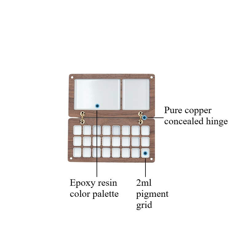Pudełko na pigmenty akwarelowe – Resin Art Wooden Tray recenzja i cena