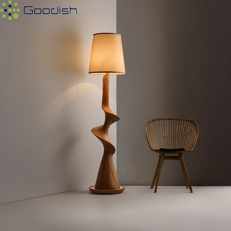 Japońska lampa podłogowa LED w – Resin Art On Wood recenzja i cena