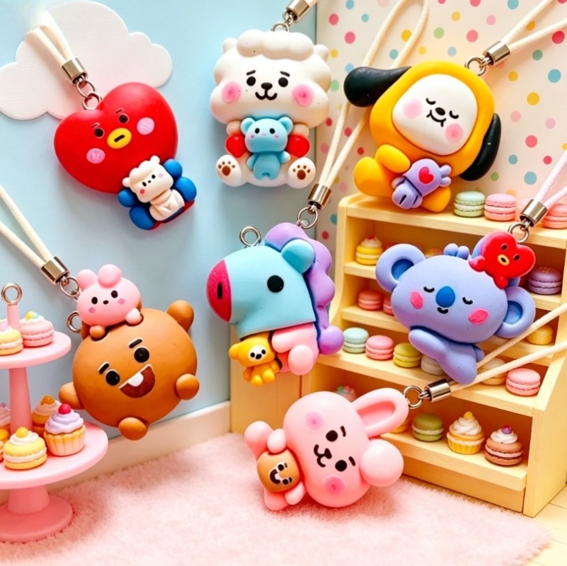 7 szt. BT21 Żywiczne Charmsy z – Resin Art Accessories recenzja i cena