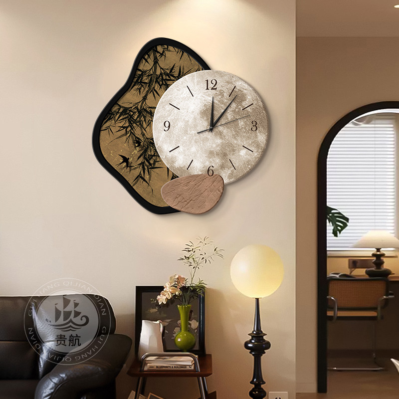 Zegar do salonu w stylu średni – Resin Art On Wood recenzja i cena