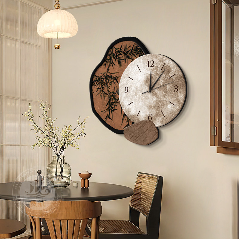 Zegar do salonu w stylu średni – Resin Art On Wood recenzja i cena
