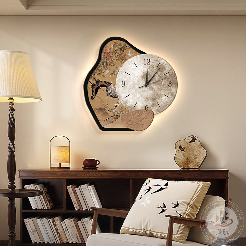 Zegar do salonu w stylu średni – Resin Art On Wood recenzja i cena