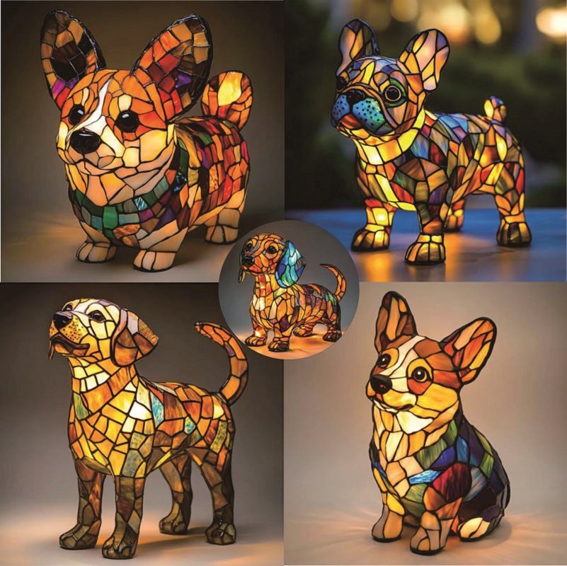 Lampa LED 3D Uroczy Corgi/Mops – Resin Art Table Top recenzja i cena