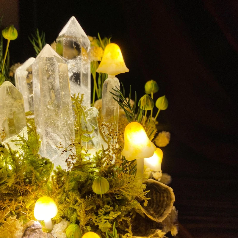 Lampka nocna w kształcie grzyb – Resin Art On Wood recenzja i cena