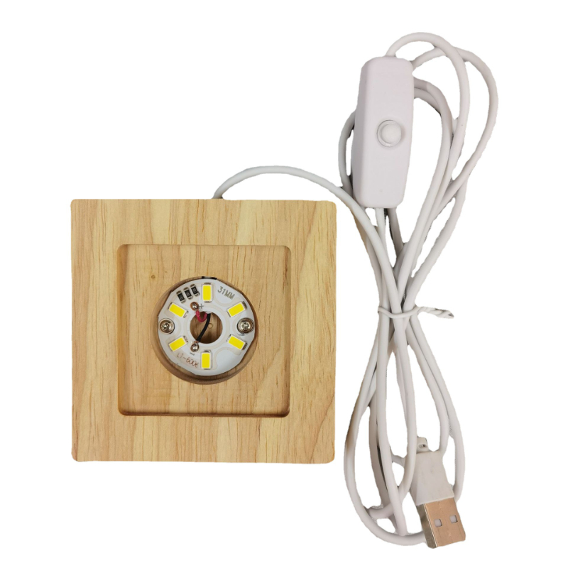 Kwadratowe oświetlenie LED Pod – Resin Art Wooden Tray recenzja i cena