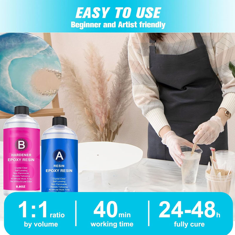 17.6oz/10.4oz Zestaw z przezro – Resin Art Table Top recenzja i cena